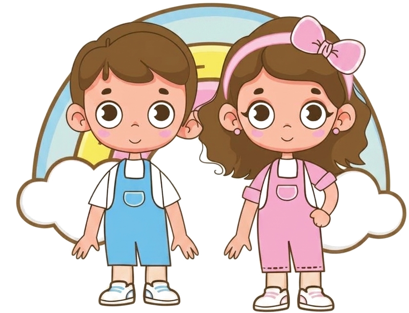 Dim e Dim, mascotes da marca